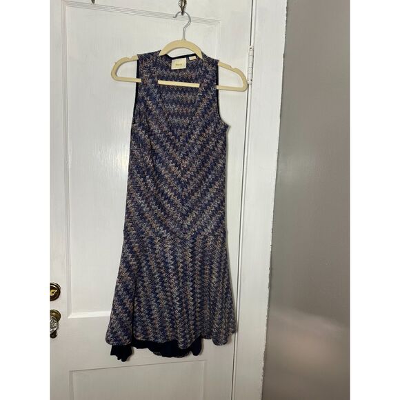 Anthropologie Maeve Chevron Knit Dress - Picture 1 of 6